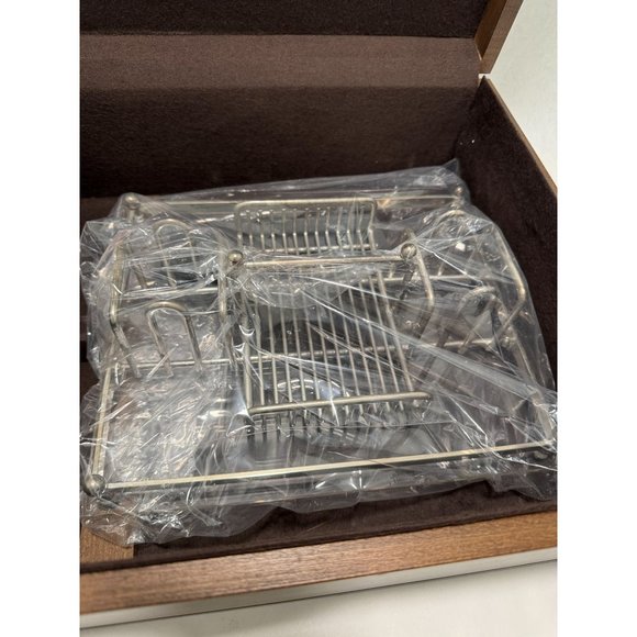 Vintage Large Wooden Silverware Chest Storage Case With Removable Utensil Caddy - Picture 4 of 10